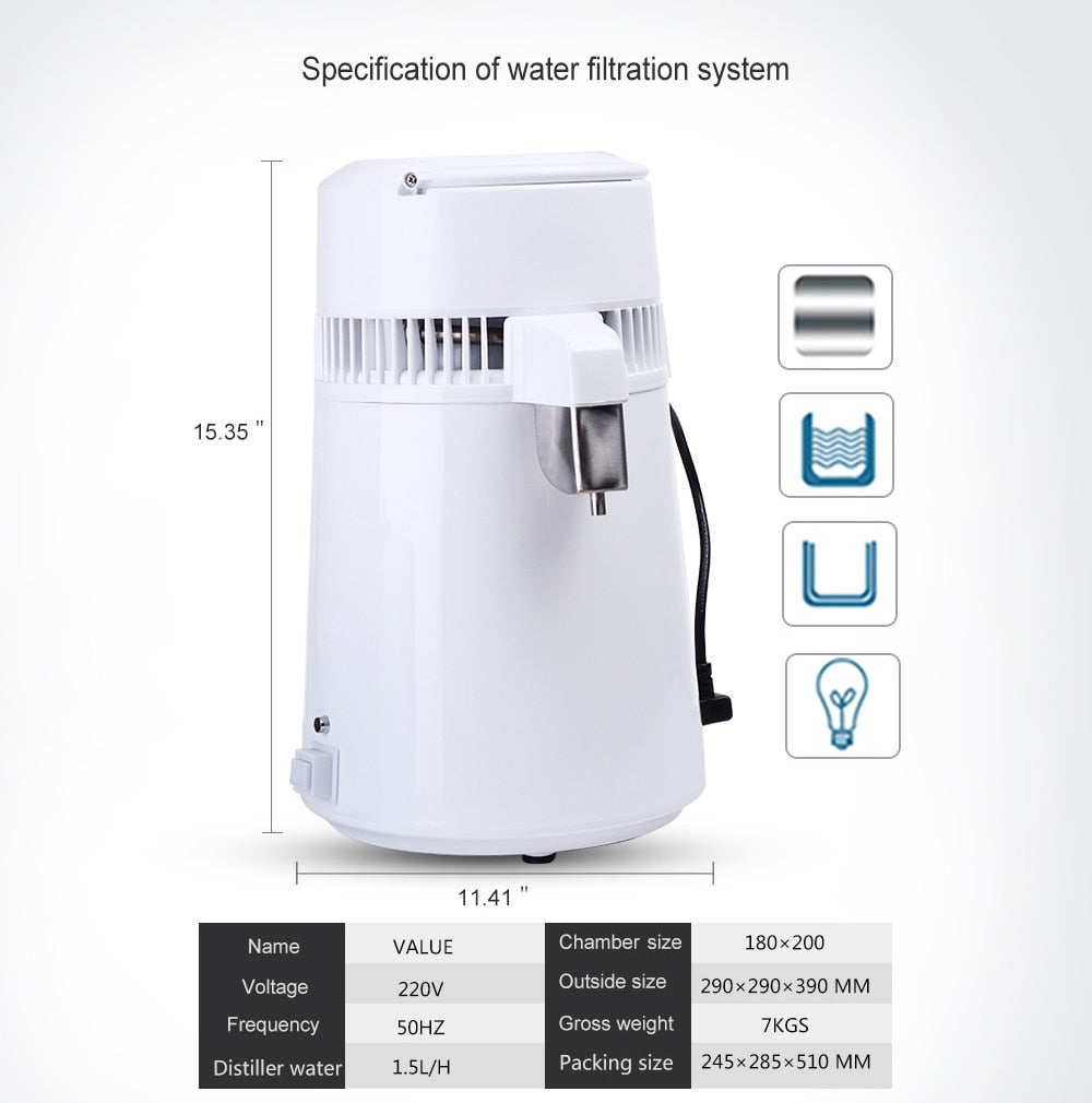 portable distilled water machine