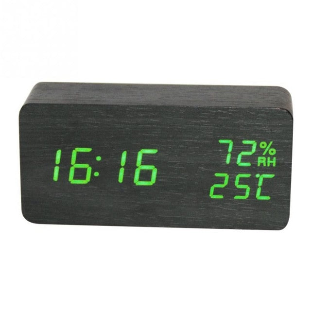 Desktop Wood Desk Alarm Clock - worthyhog