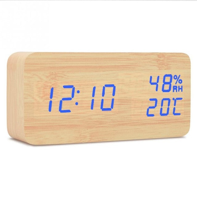Desktop Wood  Desk Alarm Clock - worthyhog