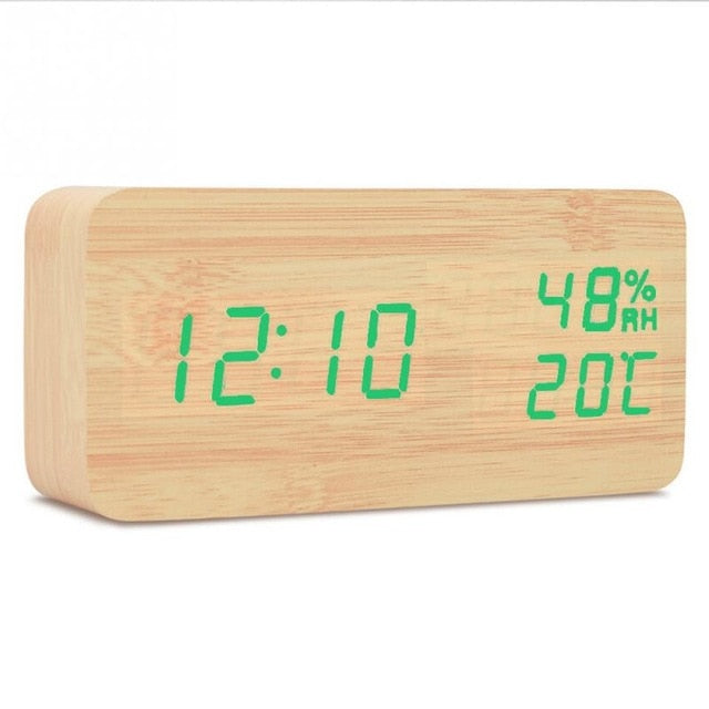 Desktop Wood  Desk Alarm Clock - worthyhog
