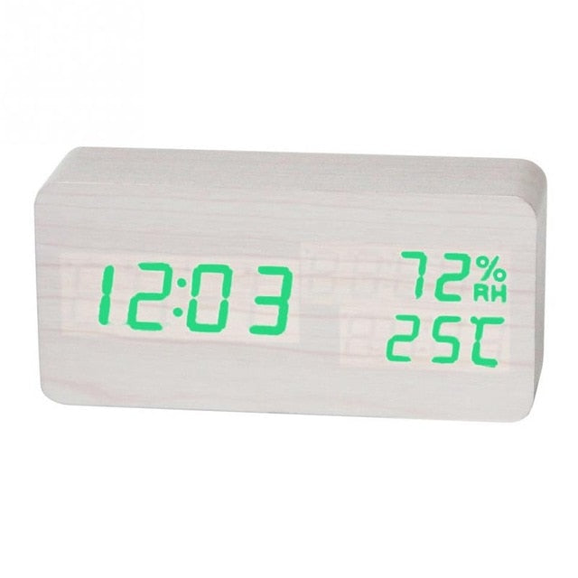 Desktop Wood  Desk Alarm Clock - worthyhog
