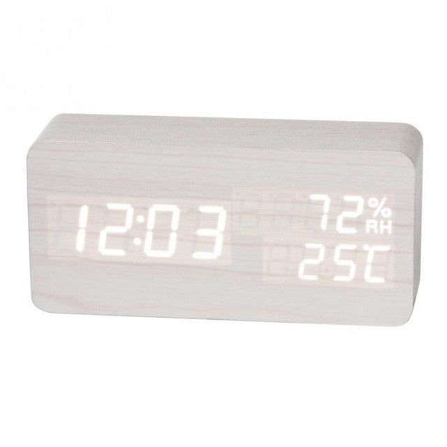 Desktop Wood Desk Alarm Clock - worthyhog