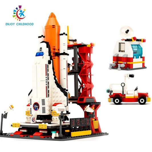 Space Shuttle Launch Center Bricks Building Block - worthyhog