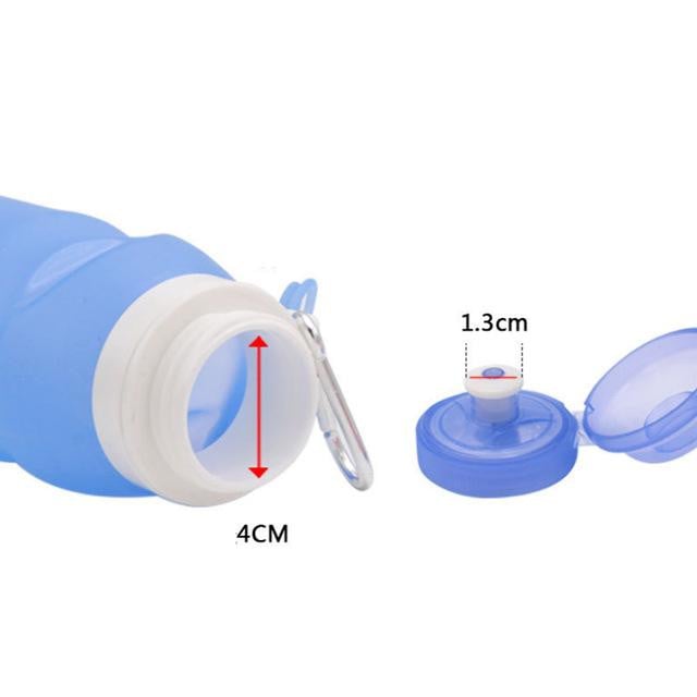 600ml Silicone Folding Water Bottle - worthyhog