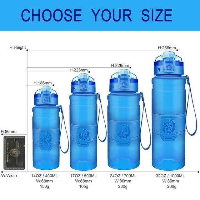 Leak Proof Protein Shaker Sports water bottle - worthyhog