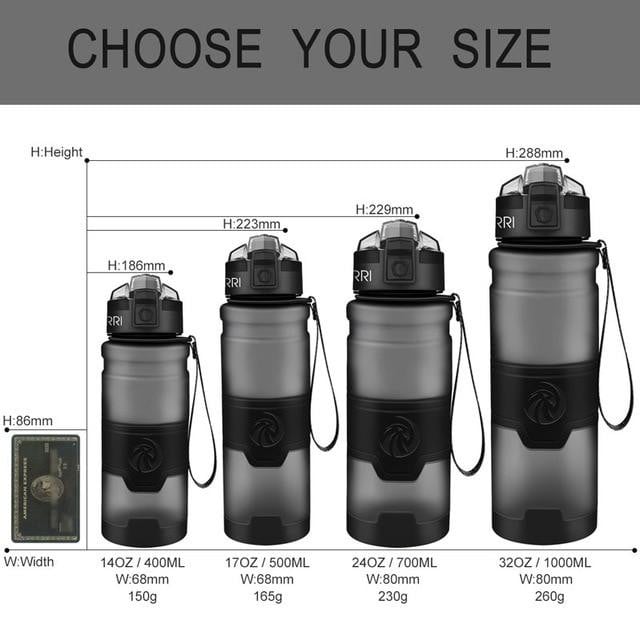 Leak Proof Protein Shaker Sports water bottle - worthyhog