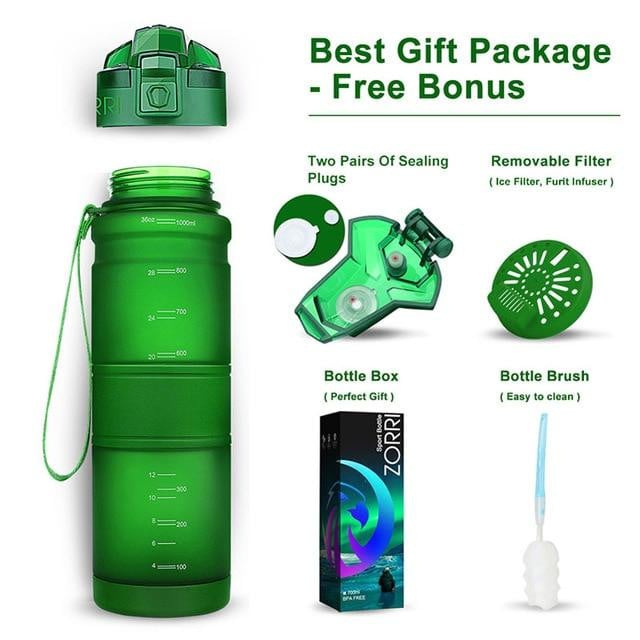 Leak Proof Protein Shaker Sports water bottle - worthyhog