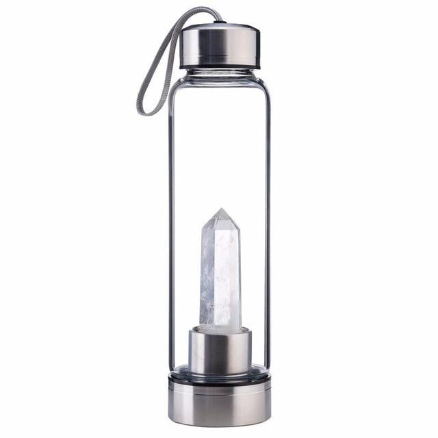 Elixir Quartz Crystal Gemstones Water Bottle - worthyhog