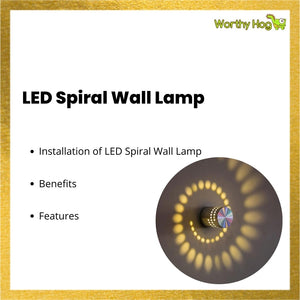 LED Spiral Wall Lamp