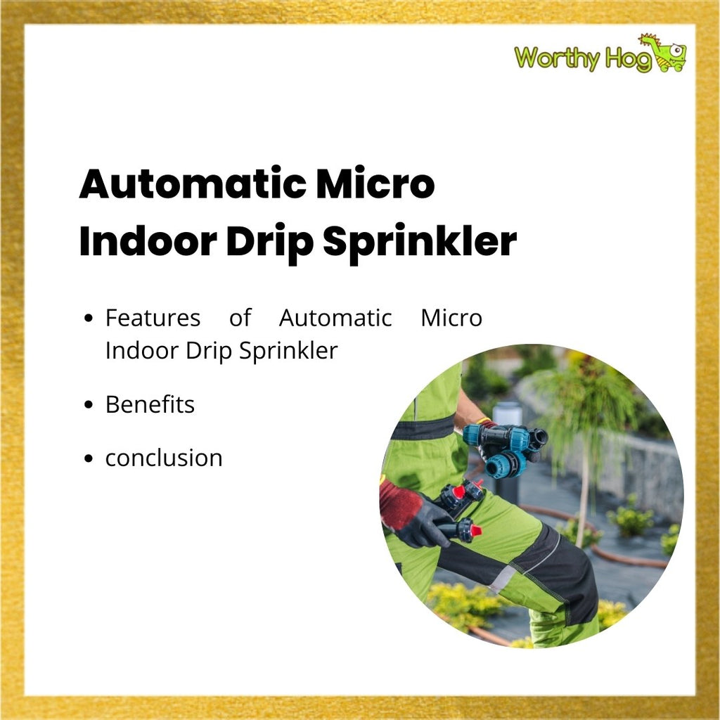 Automatic Micro Indoor Drip Sprinkler with Smart Controller