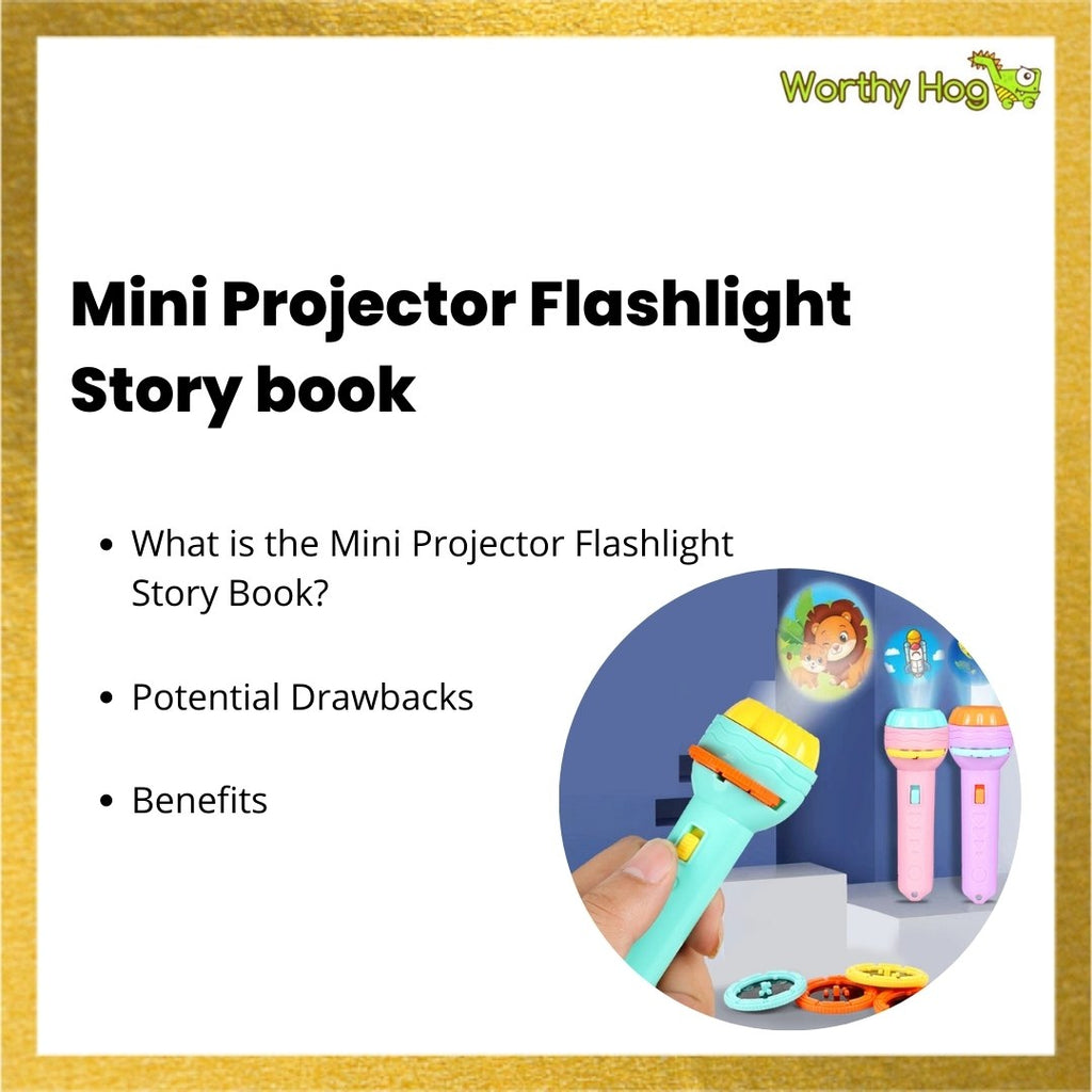Mini Projector Flashlight Story book