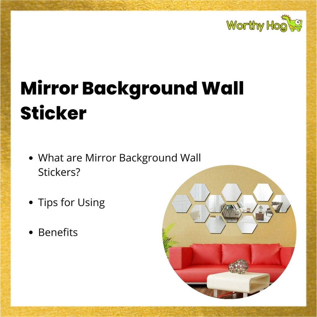 Mirror Background Wall Sticker