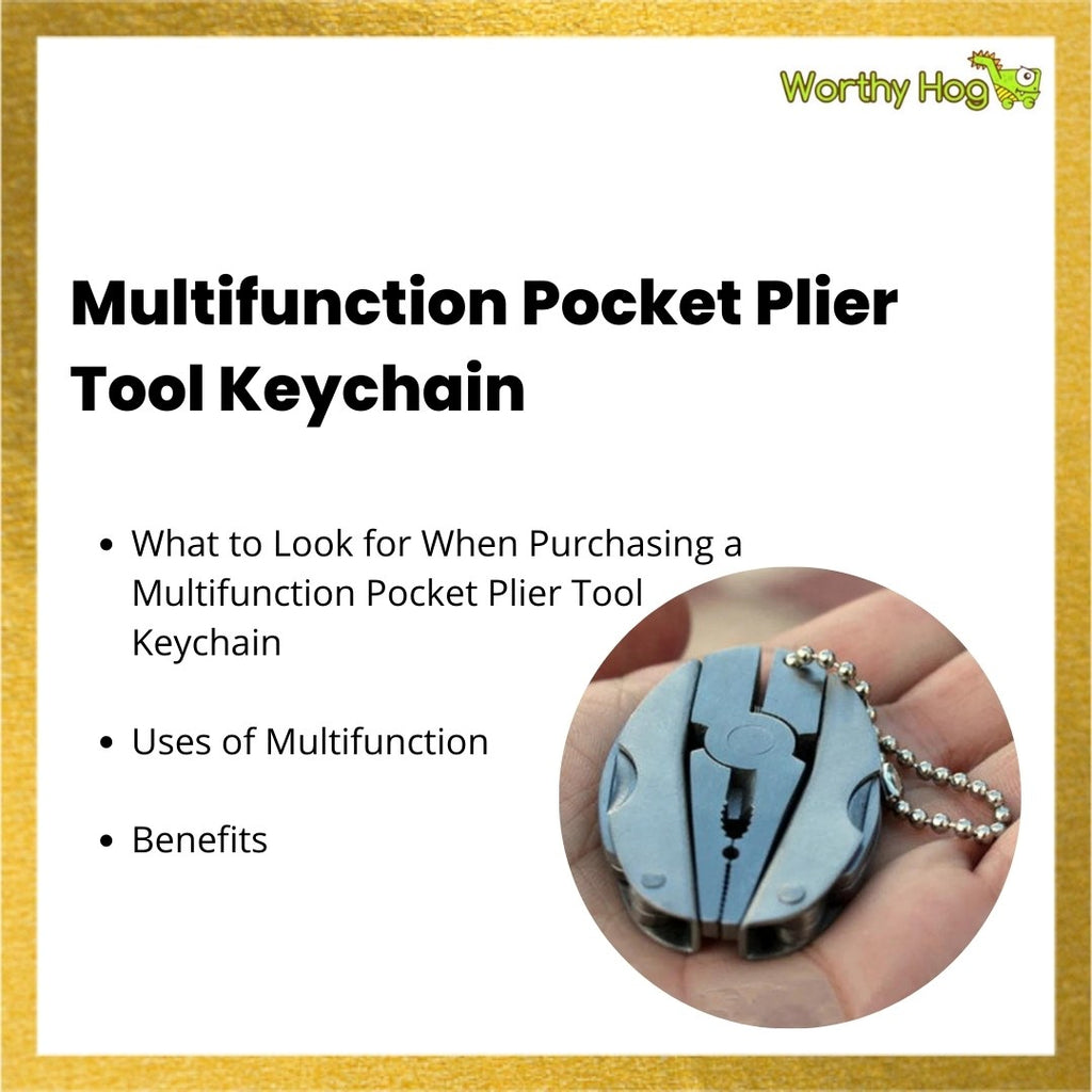 Multifunction Pocket Plier Tool Keychain