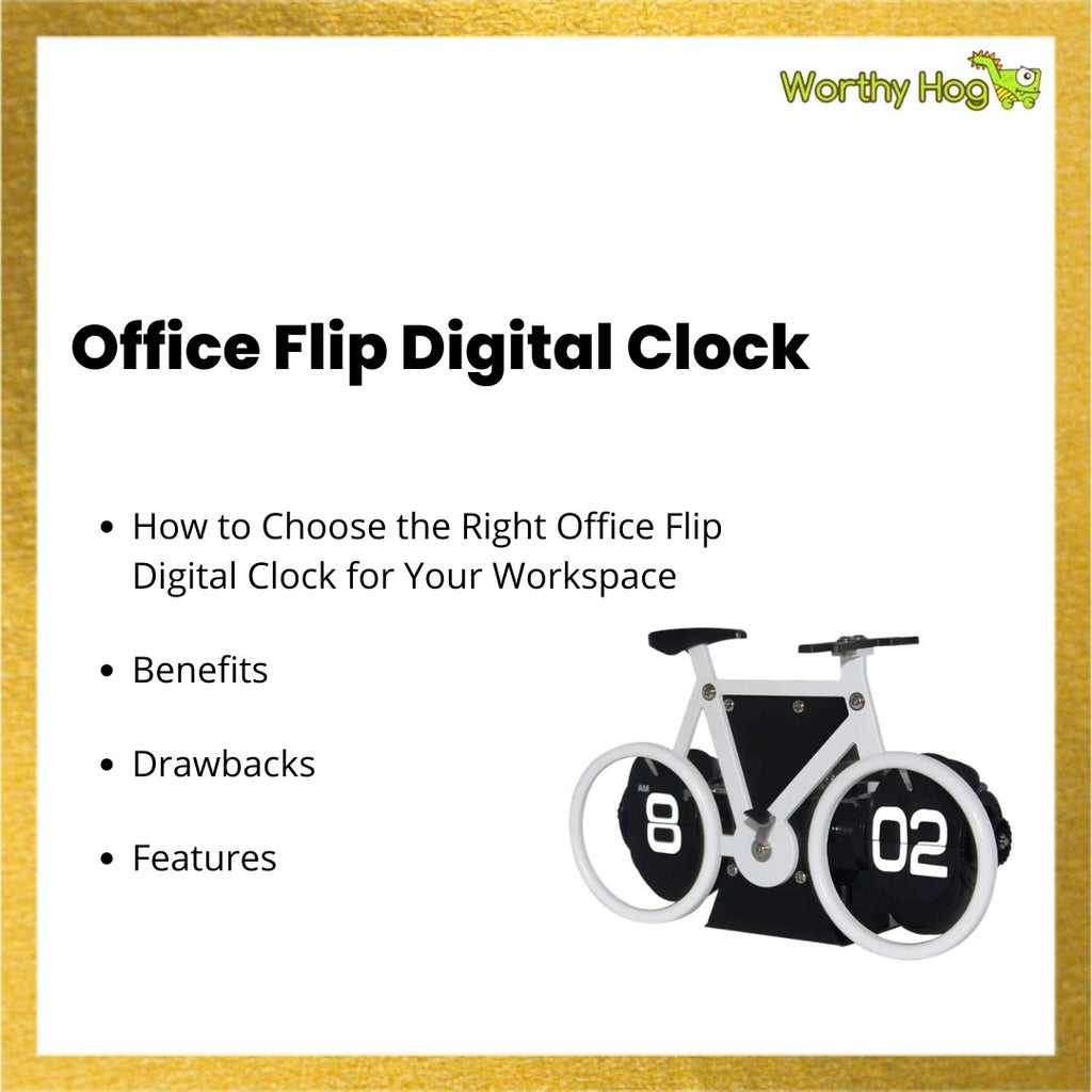 Office Flip Digital Clock