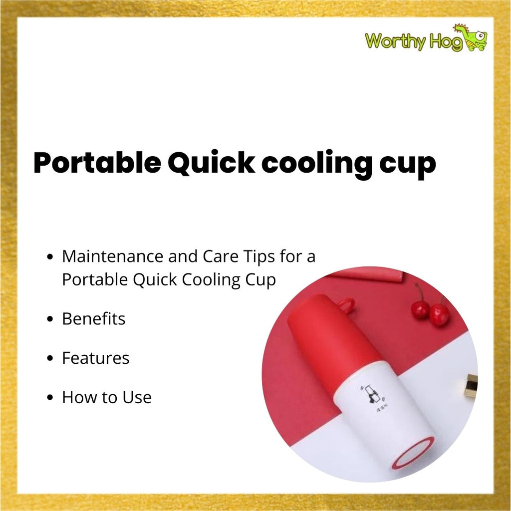 Portable Quick cooling cup