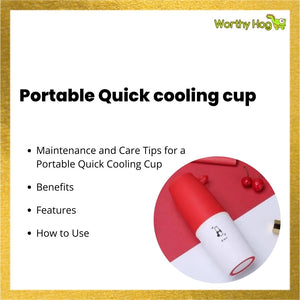 Portable Quick cooling cup