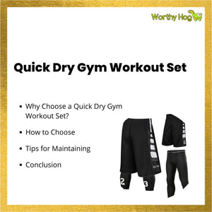 Quick Dry Gym Workout Set