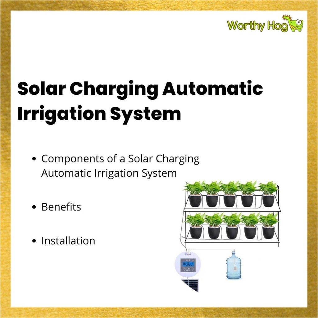 Solar Charging Automatic Irrigation System