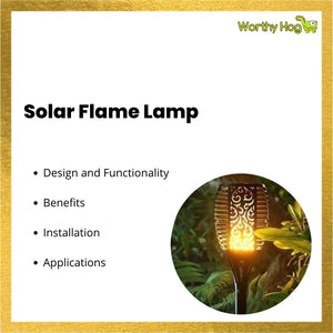 Solar Flame Lamp