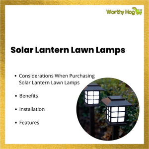 Solar Lantern Lawn Lamps