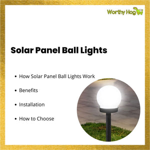 Solar Panel Ball Lights