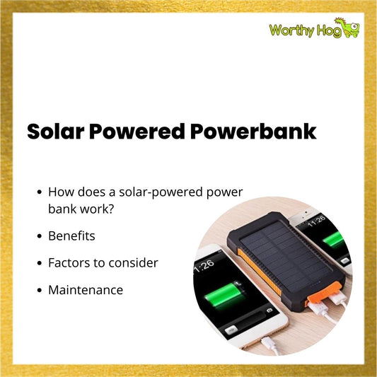 Solar Powered Power bank