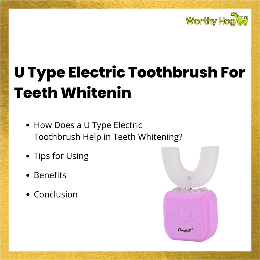 U Type Electric Toothbrush For Teeth Whitening
