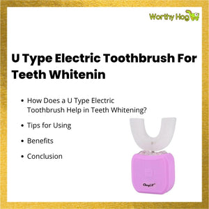 U Type Electric Toothbrush For Teeth Whitening