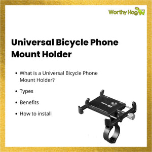 Universal Bicycle Phone Mount Holder