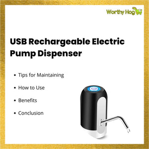 USB Rechargeable Electric Pump Dispenser
