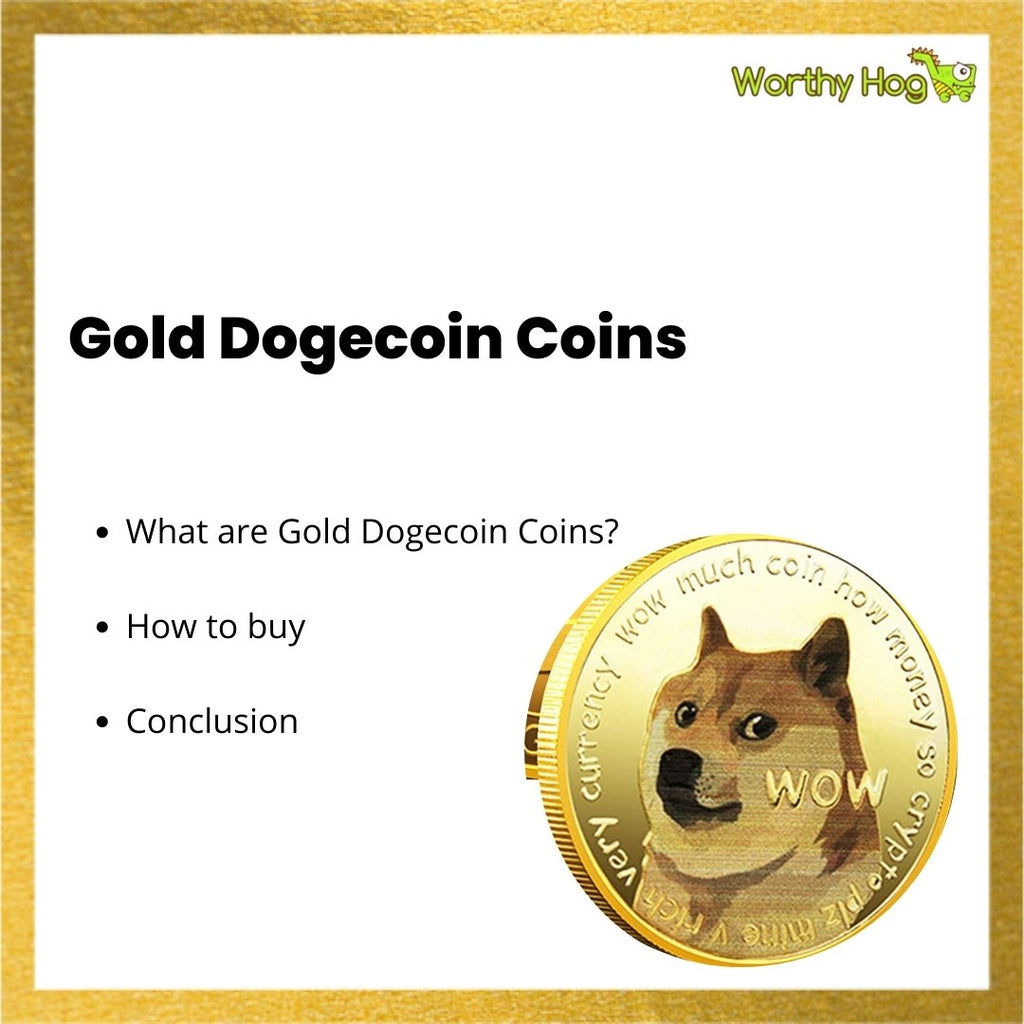 Gold Dogecoin Coins