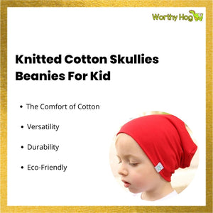 Knitted Cotton Skullies Beanies For Kid