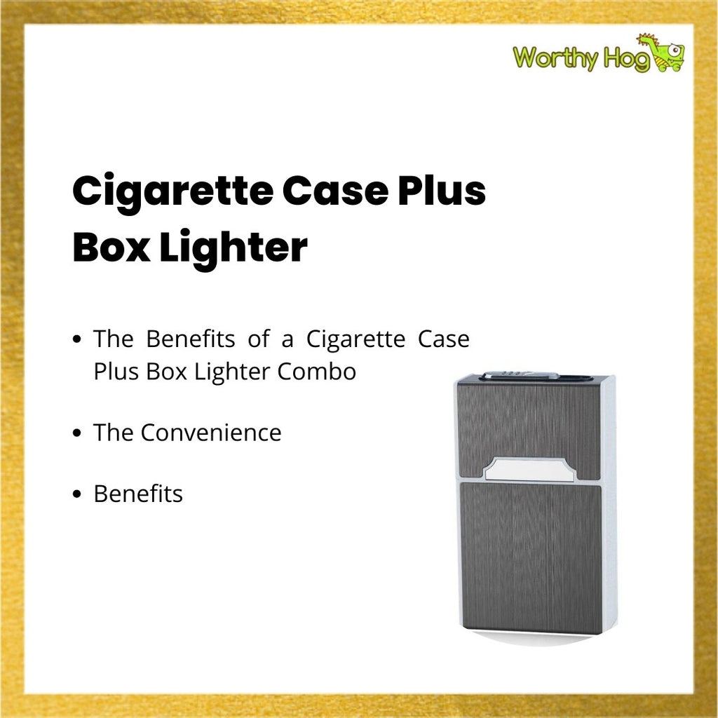 Cigarette Case Plus Box Lighter
