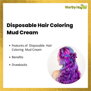 Disposable Hair Coloring Mud Cream