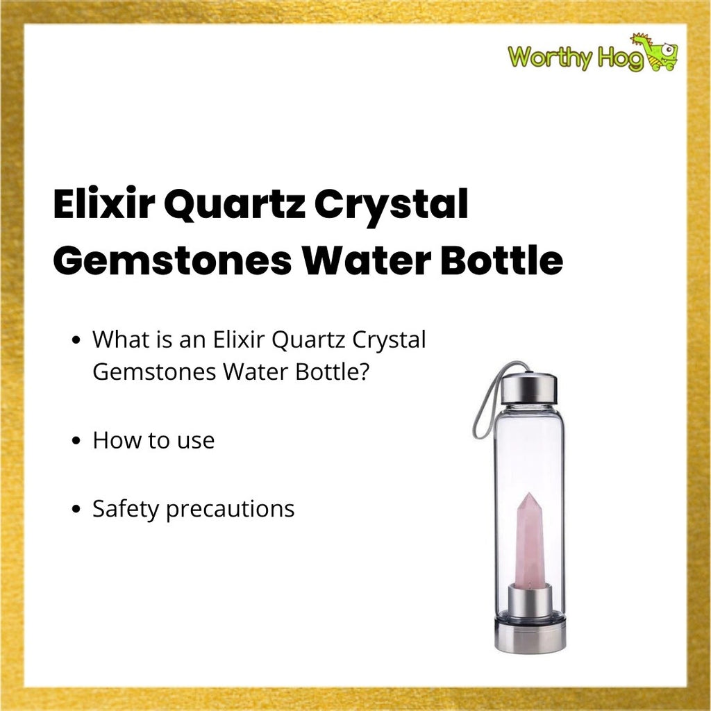 Elixir Quartz Crystal Gemstones Water Bottle