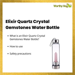 Elixir Quartz Crystal Gemstones Water Bottle
