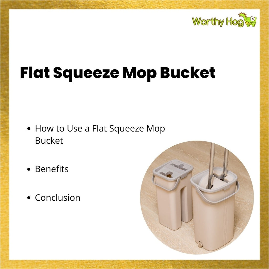 Flat Squeeze Mop Bucket