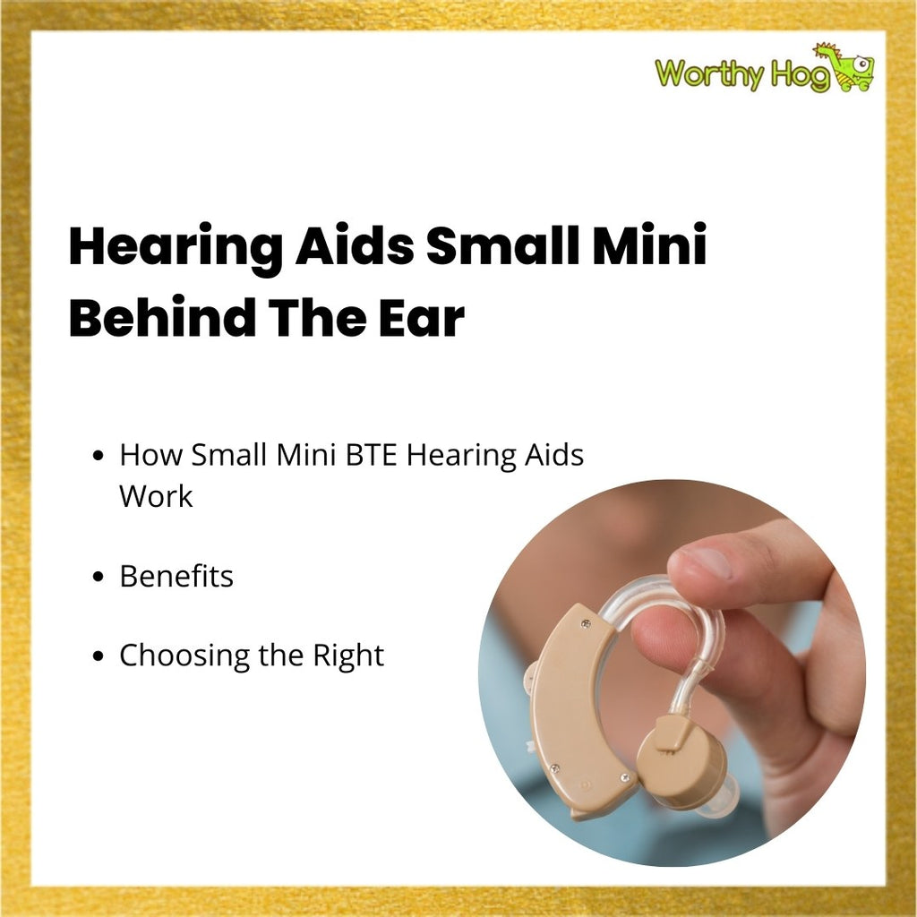 Hearing Aids Small Mini Behind The Ear