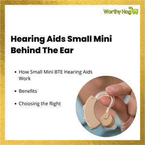 Hearing Aids Small Mini Behind The Ear
