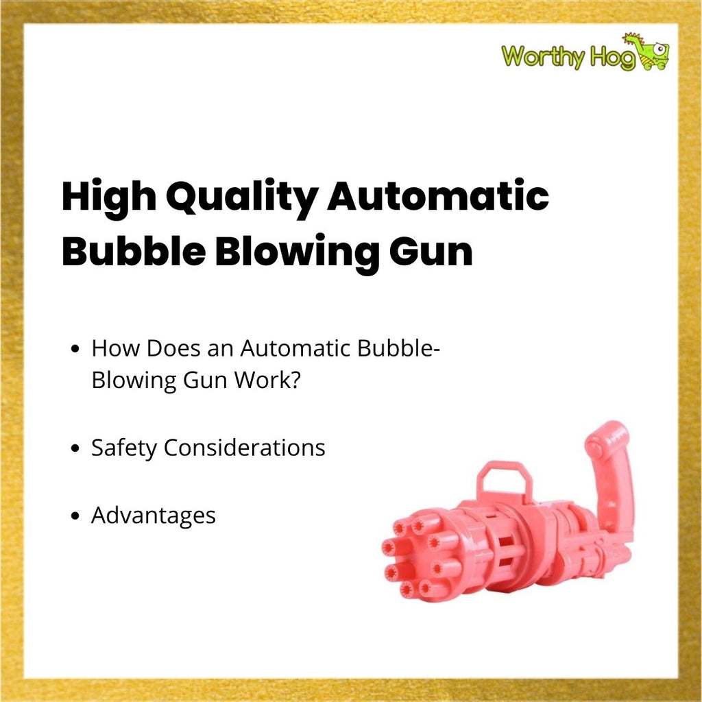 Automatic Bubble Blowing Gun