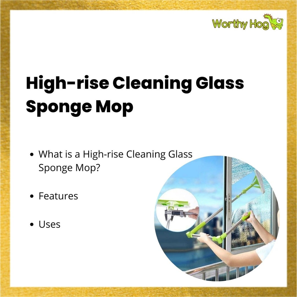 High-rise Cleaning Glass Sponge Mop