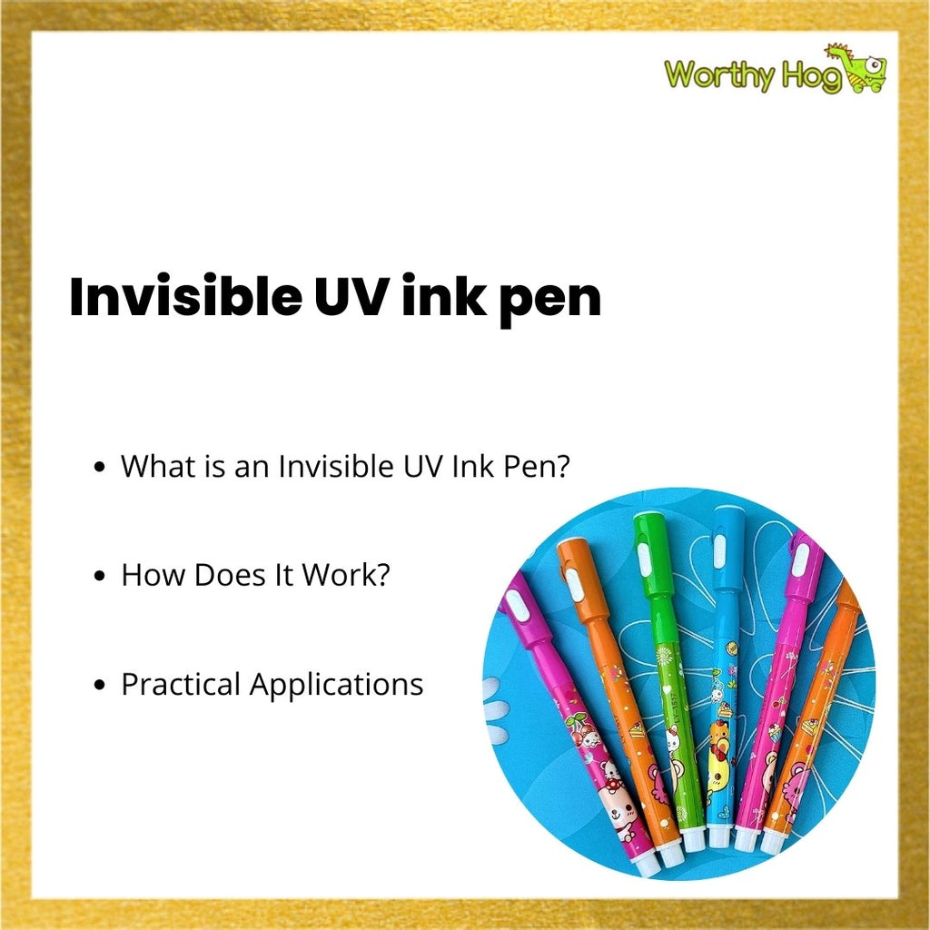 Invisible UV ink pen