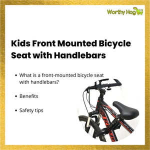 Kids Front Mounted Bicycle Seat with Handlebars