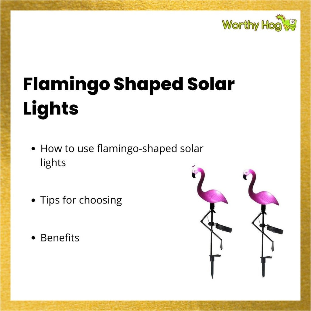 Flamingo Shaped Solar Lights