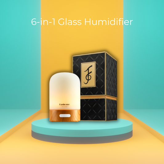 6-in-1 Glass Humidifier with Multiple LED Light Modes