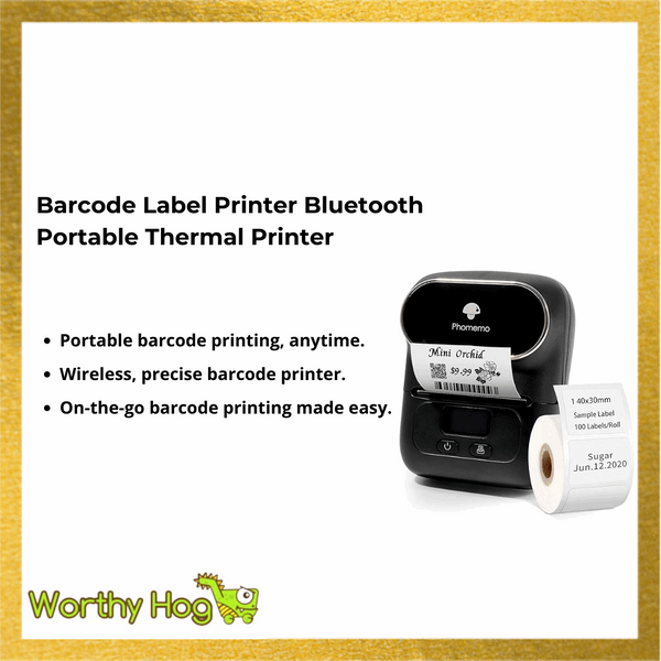Barcode Label Printer Bluetooth Portable Thermal Printer