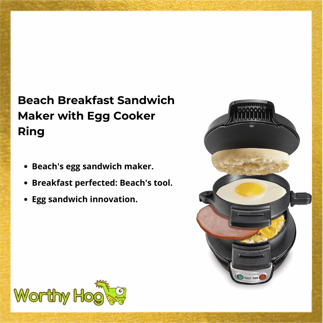 Beach Breakfast Sandwich Maker with Egg Cooker Ring