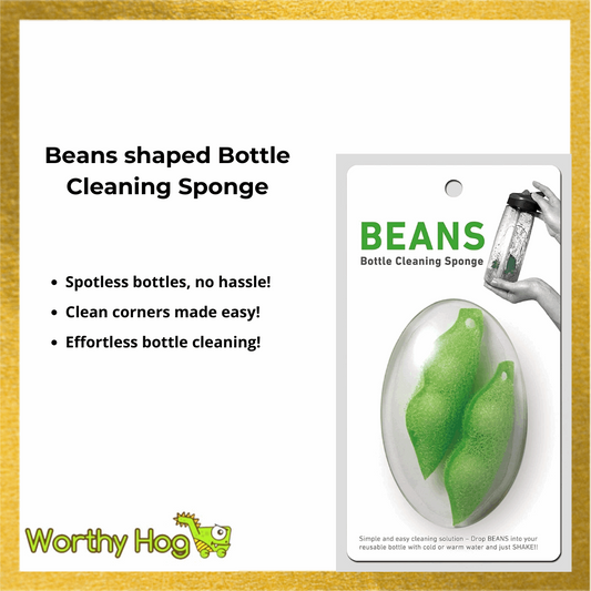 Beans shaped Bottle Cleaning Sponge