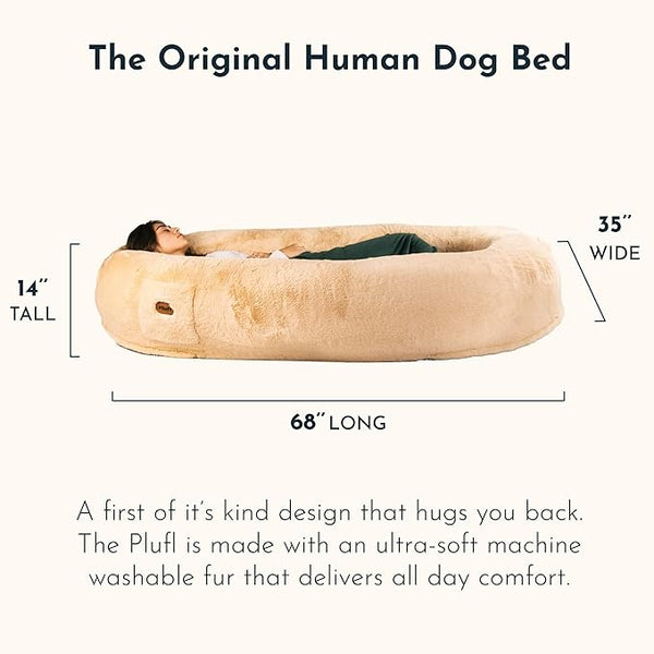 Human Dog Bed for Adults, Kids, and Pets