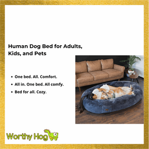 Human Dog Bed for Adults, Kids, and Pets